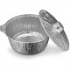 Aluminum Foil Pot round with Lid –22 CM