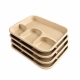 Biodegradable Compartments meal plate-500 Pcs