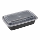 Black Base Rectangular Container with Lid-150 Pcs