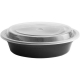 Black Base Round Container-150 Pcs