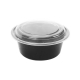 Black Base Round Container-150 Pcs