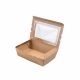 Lunch Box with Window Kraft -100Pcs