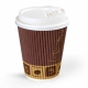 Ripple Paper Cup with Lid -500Pcs