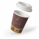 Ripple Paper Cup with Lid -500Pcs